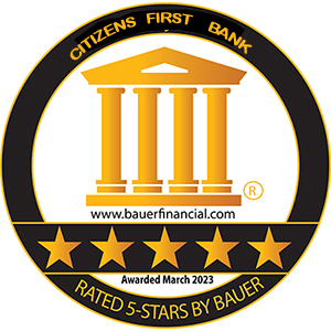 iCentury First Bank rated 5-stars by Bauer